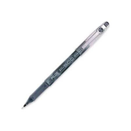 PILOT Pilot¬Æ Precise P-500 Gel Rollerball Pen, Extra Fine, 0.5mm, Black Barrel/Ink, Dozen 38600